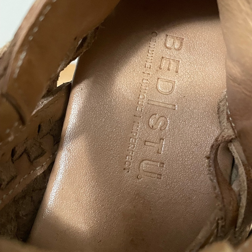 Bed Stu Claire III Tan/Brown Woven Gladiator Sandals size 6 - Picture 7 of 9
